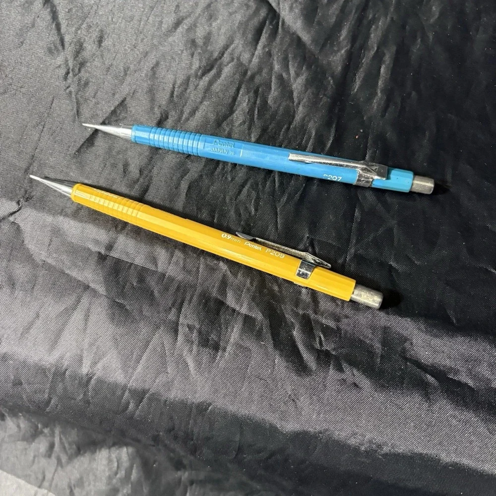 Pentel Vintage Mechanical Pencils Models P 209 P 207 Working Condition Japan